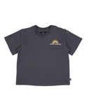 ANIMAL CRACKERS OCEAN RISE TEE| CHARCOAL