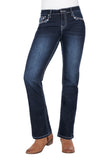 Pure Western Womens Anjelica Straight Leg Jean