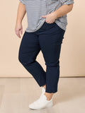 THREADZ  ZARA STRETCH PANT | NAVY