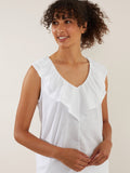V-Neck Ruffle Tee