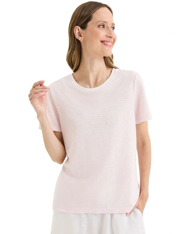 YARRA TRAIL RIDGE TEE | BLOOM\WHITE