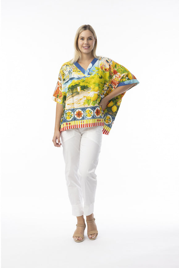 ORIENTIQUE- AMALFI  TOP V OVERSIZE