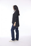 ORIENTIQUE OVERSIZED KNIT TOP 1326 | BLACK