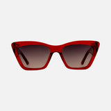Carve Tahoe Sunglasses | Gloss Crystal Cherry-Red with Grey-Pink Gradient