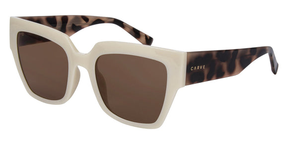 CARVE| Alabaster Creamy Tort Brown Lens