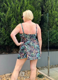 LE SCULPT Waterfall Swimsuit in Fresh Tropical  SKU: BDSW2409-12