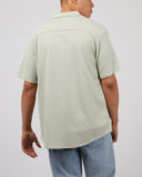 SILENT THEORY Textured S/S Shirt | Sage