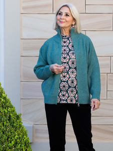EQUINOX ZIP RIB KNIT CARDIGAN 5087