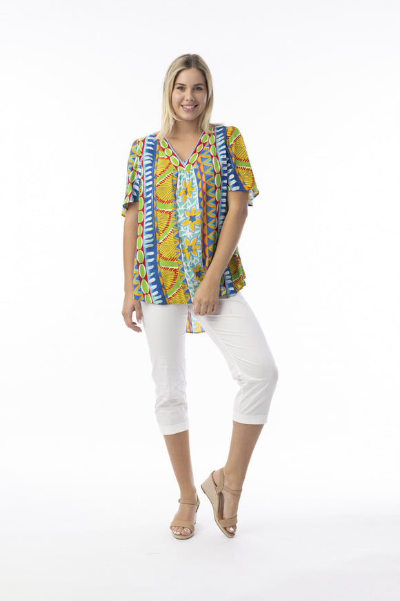 Orientique Ipanema Top V Flair Sleeve
