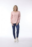 ORIENTIQUE KNIT TEE CREW | BLUSH PINK 92146