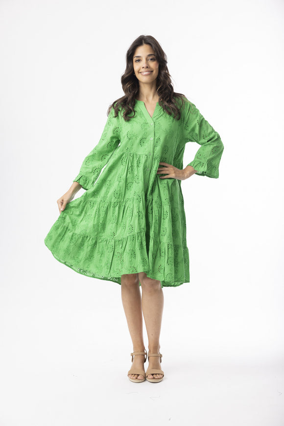 Orientique Essentials Layered Broderie Dress