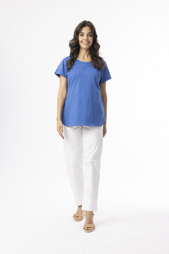 Orientique Essentials KNIT TEE CREW/BLUE