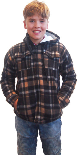 ADVENTURE LINE BOYS SHERPA HOODIE |AKSHJ
