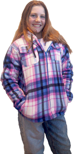 ADVENTURE LINE GIRLS SHERPA HOODIE |AKSHJ