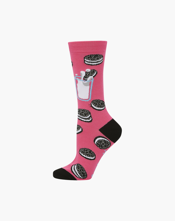 Bamboozld Womens Oreo Sock | Pink