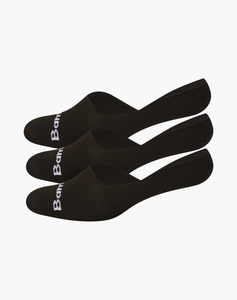 Bamboozld Mens Invisible Socks 3 pack | Black