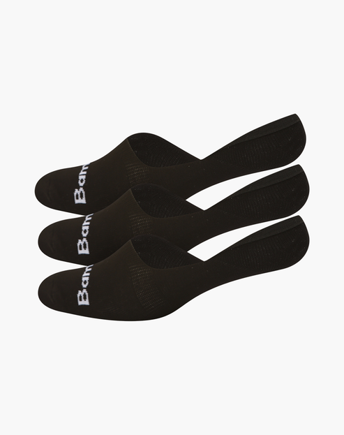 Bamboozld Mens Invisible Socks 3 pack | Black