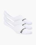 Bamboozld Mens Invisible Socks 3 Pack | White