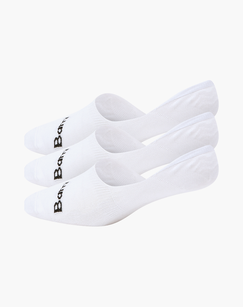 Bamboozld Mens Invisible Socks 3 Pack | White