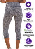 LE SCULPT Yoga Pants Printed Antimicrobial Crop SKU: BDSP1709-12