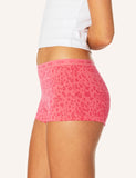LOVE LUNA Teen Period Shortie - Strawberry Leopard
