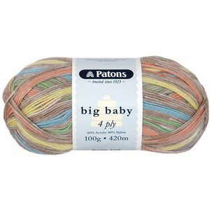 YARN Patons Big Baby |CRAYON MIX 2309