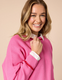 THREADZ BE MY VALENTINE KNIT  | HOT PINK 48741