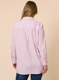 THREADZ OFF THE CUFF SHIRT | RED/WHITE 48649