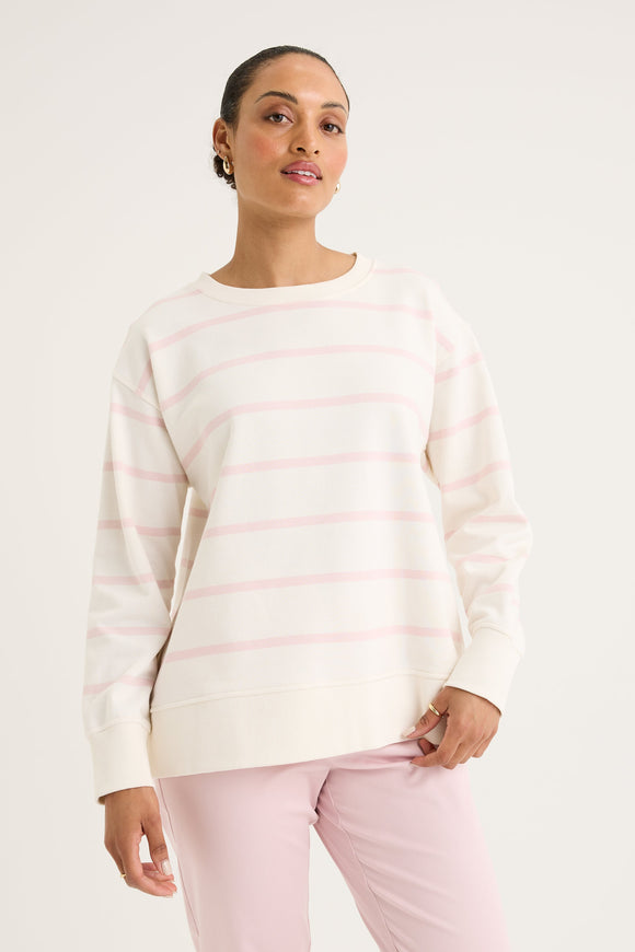 YARRA TRAIL INFINITY SWEAT ECRU/ICE PANT