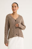 YARRA TRAIL | GOSSAMER CARDI | SANDSTONE