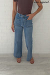 CAROLYN MORGAN WIDE LEG FRONT POCKET JEAN