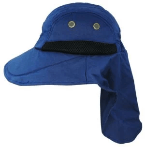 Lightweight Hat with Neck Flap | Navy