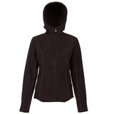 Womens Poppy Softshell Hoody | Black