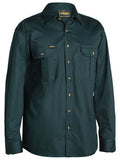 BISLEY |Open Front Original Cotton Drill Shirt L/S | Bottle