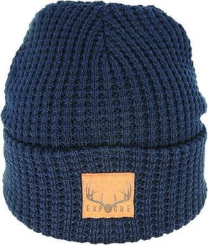 Waffle Knit Explore Beanie | Navy