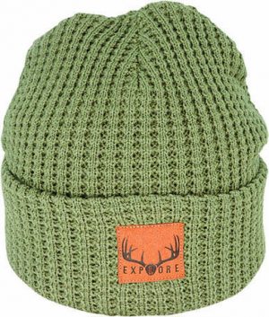 Waffle Knit Explore Beanie | Olive