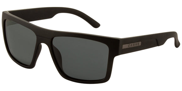 Carve Volley XL Polarized Sunglasses | Matt Black with Grey Lens