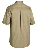 BISLEY |Original Closed Front Cotton Drill Shirt S/S | Khaki