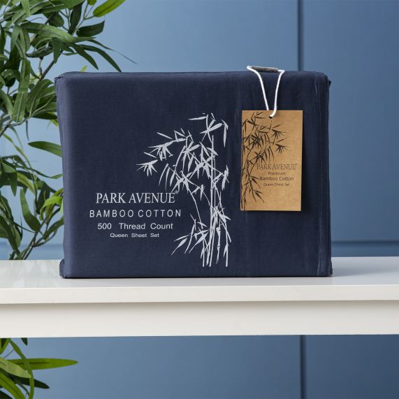 Park Avenue 500 Thread Count Natural Bamboo Cotton Sheet Set