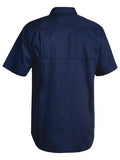BISLEY Open Front Cool Vent Shirt S/S | Navy