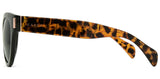 Carve Vivian Sunglasses | Gloss Black Tort Temple with Dark Grey Lens