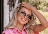Carve Solana Sunglasses | Gloss Black Metal with Dark Grey-Clear Gradient