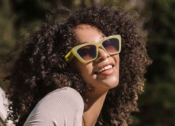 Carve Tahoe Sunglasses | Gloss Translucent Pear with Gradient Brown Lens