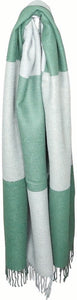 Wide Cotton Blend Scarf Wrap | Emerald