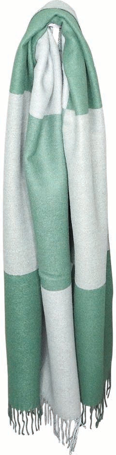 Wide Cotton Blend Scarf Wrap | Emerald