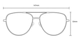 Carve Solana Sunglasses | Gloss Gold-Black Metal with Gradient Grey Lens
