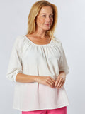 Pippa Puff Sleeve Linen Top