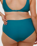 Hi Waist Control Bikini Bottom | Harbour Blue