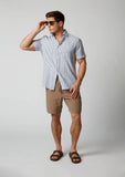 Keppel S/S Shirt | Navy Stripe