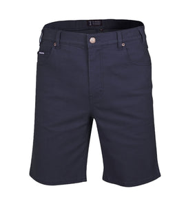 Pilbara Mens Cotton Stretch Mid-Length Jeans Short